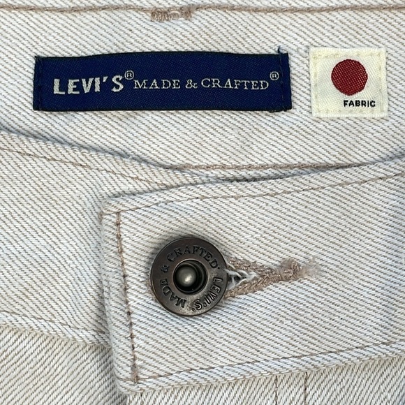 NWT Levis Made and Crafted Japanese Denim Column Pant Ankle Cream Sand Sz 32 - Picture 10 of 16